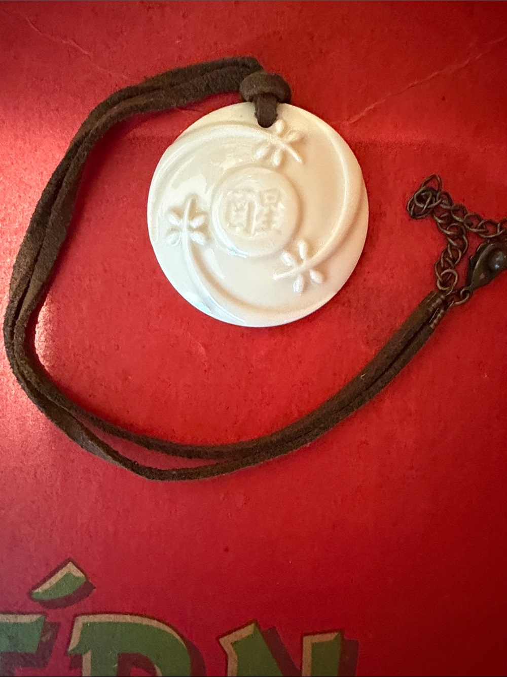 Vintage Avon 2003 Haiku Awakenings Ceramic Necklace.